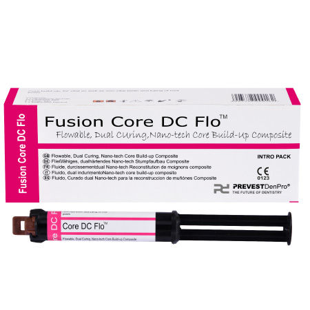 合成流体牙科材料 - Fusion Core DC Flo - PREVEST DENPRO LIMITED - 牙齿修复 / 光聚合 / 不透射线