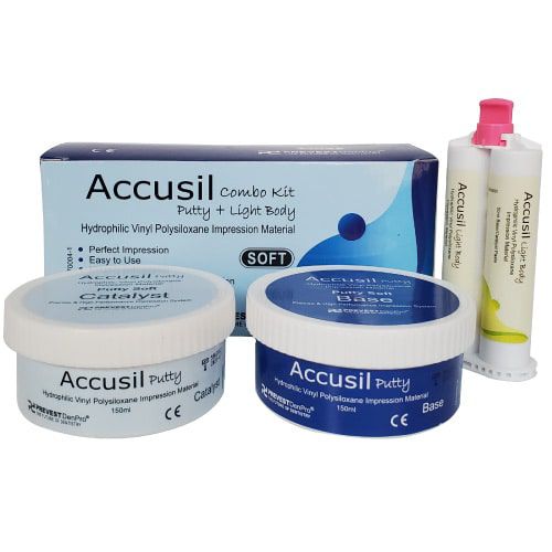 乙烯基聚硅氧烷牙科材料 - Accusil Combo - PREVEST DENPRO LIMITED - 用于牙桥 / 用于牙冠 / 用于牙嵌