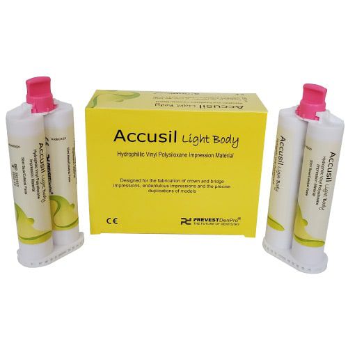 乙烯基聚硅氧烷牙科材料 - Accusil Putty Light Body - PREVEST DENPRO LIMITED - 用于牙桥 / 用于牙冠 / 用于印模托盘