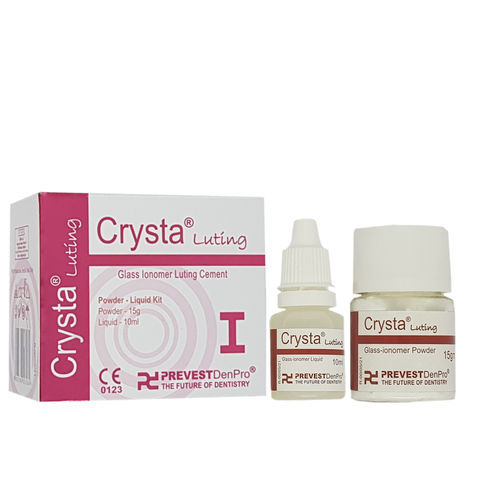 牙桥牙齿胶粘剂 - Crysta® Luting - PREVEST DENPRO LIMITED - 用于牙冠 / 用于牙嵌 / 用于牙齿填补物