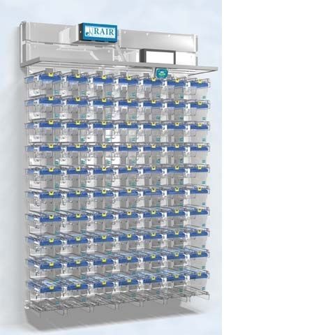 隔离实验动物笼具 - RAIR IsoSystem™ Wall Mounted - LAB PRODUCTS - 用于豚鼠 / 用于鼠类 / 模块化