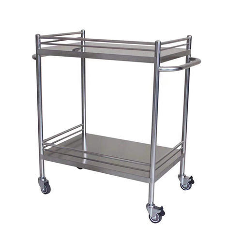 医用手推车 - SP-36 - Hebei Sipulaier Trading Co.,Ltd - 多功能 / 不锈钢 / 双层