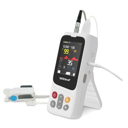 ETCO2病人监护仪 - WIT-S300D - Shenzhen Witleaf Medical Electronics - 手持 / TEMP / 呼吸频率