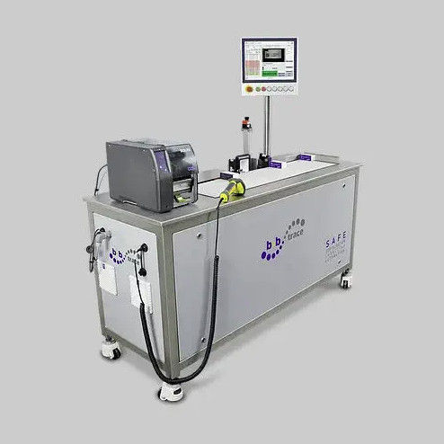 纸箱贴标签机 - MS-PV-AG series - b+b Automations- und Steuerungstechnik GmbH - 手动 / 用于条形码标签