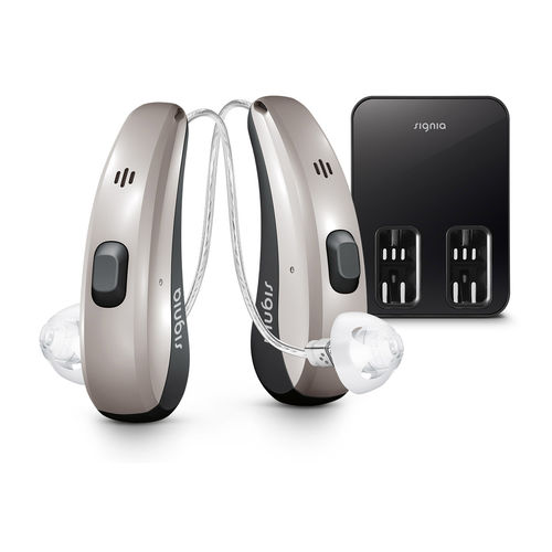 微型耳道接收式助听器 - Pure™ Charge&Go Nx - Signia - 远程遥控
