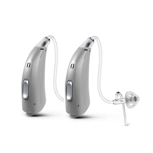 迷你耳背式助听器 - DUO G4 - Audio-Service - 可充电 / 感应器 / 米色