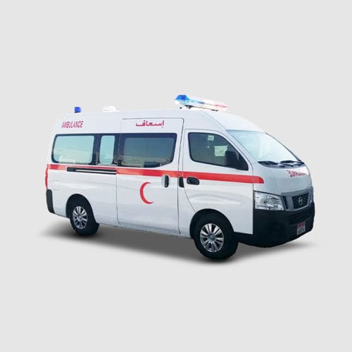 厢式救护车 - Nissan Urvan - Abronn - 4担架 / 带有坡道 / 氧气治疗