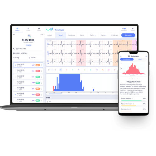 医用软件 - Cardiolyse - 用于医院 / 带心电图 / 药房