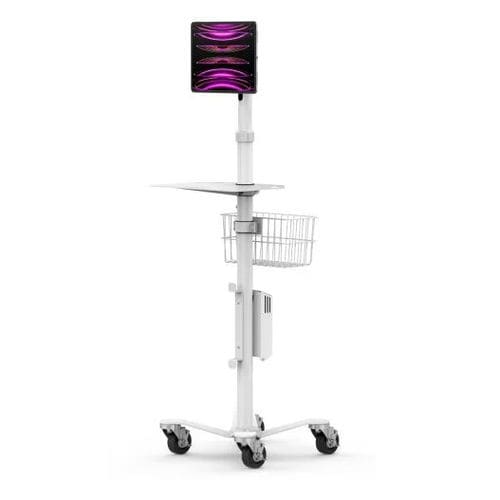 倾斜医用设备支架 - Invisible Universal Tablet Mount Medical Rolling Cart - Maclocks / Compulocks - 回转 / 平板电脑 / 医用