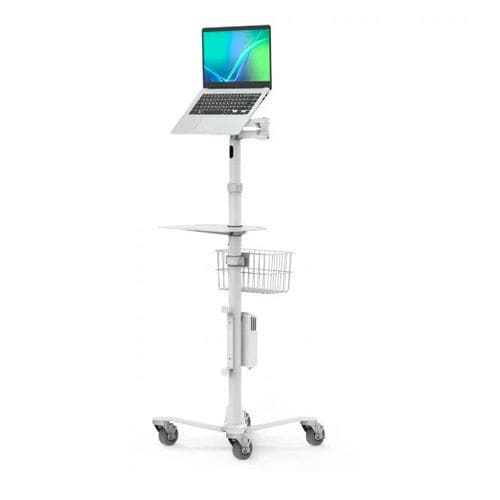 数字平板电脑推车 - Universal IT Mount Medical Rolling Cart - IT Mount Rise Free - Maclocks / Compulocks - 安全