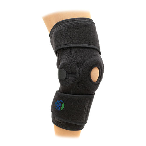 膝关节矫形器 - GATOR WRAP™ - Advanced Orthopaedics - 膝盖处有开口 / 带膝盖垫 / 铰接式