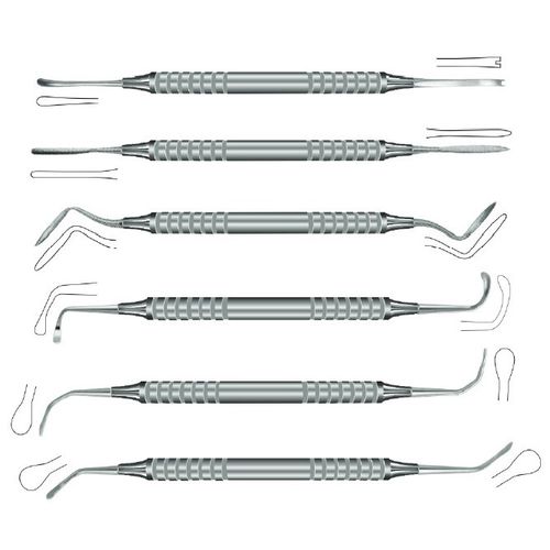 双头牙骨膜剥离器 - 23-106 series - J+K Chirurgische Instrumente - 人用