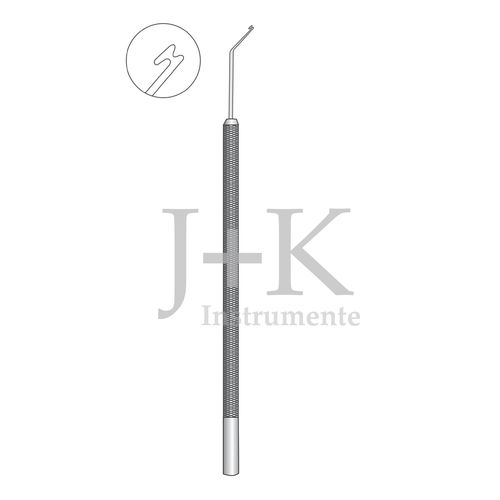 虹膜手术钩 -  (E2-2001) - J+K Chirurgische Instrumente