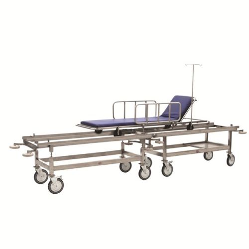 转运担架车 - AD-227/DPY - DUMAN HOSPITAL FURNITURE - 手动 / 椅背可调 / 双台面
