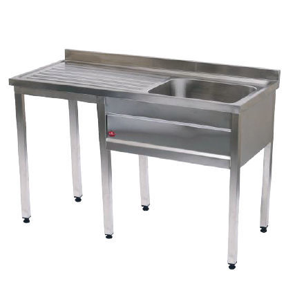 单槽水槽 - AD-860.01 - DUMAN HOSPITAL FURNITURE - 不锈钢