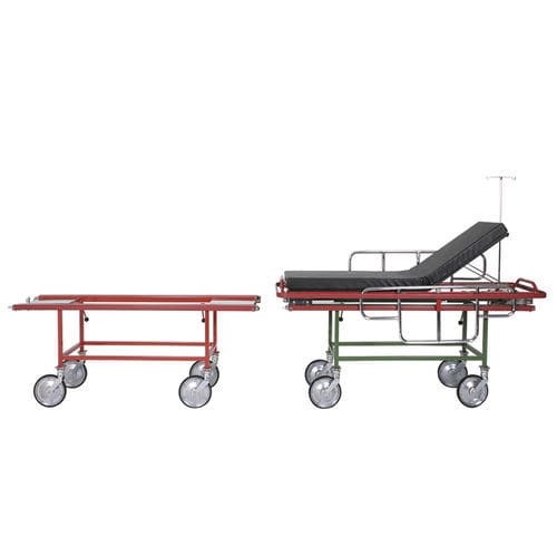 转运担架车 - AD-227.F  - DUMAN HOSPITAL FURNITURE - 手动 / 椅背可调 / 双台面