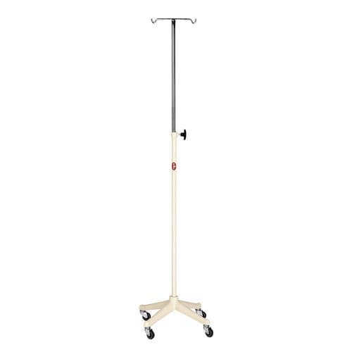 带滑轮输液架 - AD-241 - DUMAN HOSPITAL FURNITURE - 2 个钩子 / 可调高度 / 不锈钢