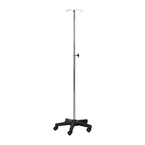 带滑轮输液架 - AD-241.A1 - DUMAN HOSPITAL FURNITURE - 2 个钩子 / 可调高度