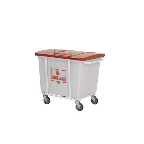 医用带行李架推车 - AD-231.PLE  - DUMAN HOSPITAL FURNITURE - 用于洗衣房 / 塑料