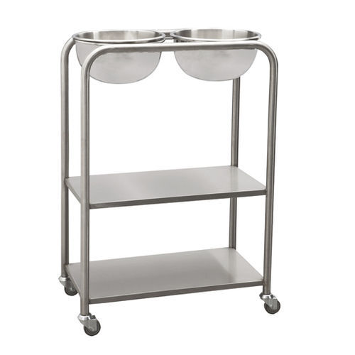 包扎推车 - AD-172.P2 - DUMAN HOSPITAL FURNITURE - 不锈钢 / 带盆