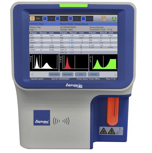 兽用血细胞分析仪 - 37 VET - ALPHATEC SCIENTIFIC - 自动 / 紧凑型 / 22 参数式