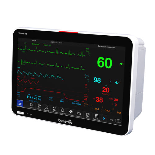 模块化病人监护仪 - VITAVUE 12 - Better Life Medical Technology Co., Ltd. - 手持 / ECG / RESP