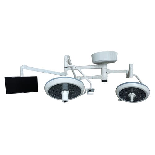 吊顶无影灯 - WYLED700/500HD - Shanghai Weyuan Medical Device - LED / 带摄像机 / 带视频监视器