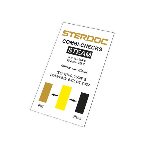 蒸汽灭菌灭菌生物指示剂 - Combi-Checks 121/134 - Sterdoc - 医用