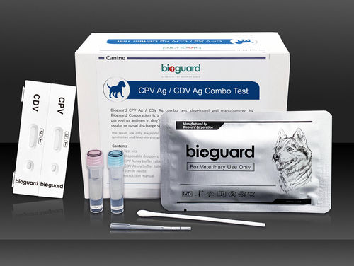 传染病快速诊断检测 - CPV Ag / CDV Ag Combo - Bioguard corporation - 用于犬类 / 鼻部 / 粪便