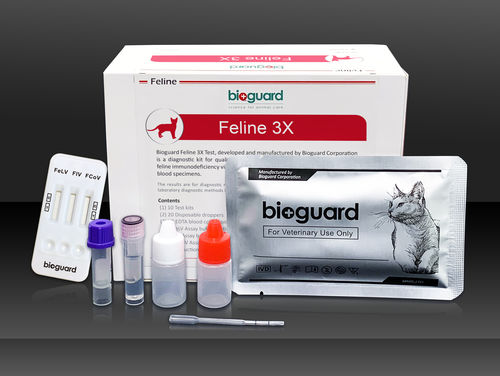 传染病快速诊断检测 - 3X - Bioguard corporation - 用于猫科动物 / 猫冠状病毒 / 血清