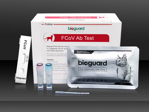 传染病快速诊断检测 - FCoV Ab - Bioguard corporation - 用于猫科动物 / 冠状病毒 / 血清