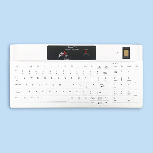 带数字键区医用键盘 - KSI-1802R SX HFFFW-16 - Key Source International - 带有多因素认证 / 带接入点安全性 / 带国际钥匙布局