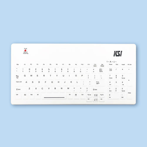 带数字键区医用键盘 - KSI-1801 SX W - Key Source International - 带国际钥匙布局 / 硅胶 / 硅类橡胶