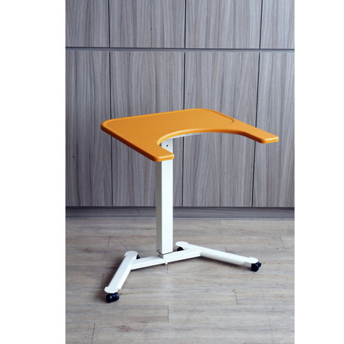 手动床边桌 - ENT-1407X - Enigma Care - 带滑轮 / 可调高度 / 倾斜