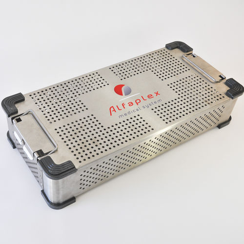 牙科器械消毒盘 - STD 95mm - ALFAPLEX - 用于整形器械 / 带孔 / 不锈钢