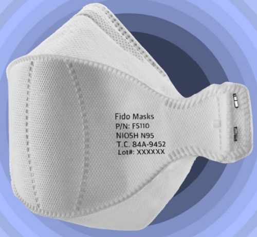 N95防护口罩 - FS110 - FIDO MASKS CO., LTD. - 不含乳胶 / 无阀 / 杯形
