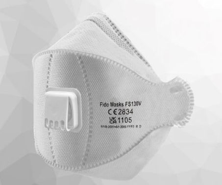 FFP3防护口罩 - FS130V - FIDO MASKS CO., LTD. - 不含乳胶 / 带气门 / 杯形