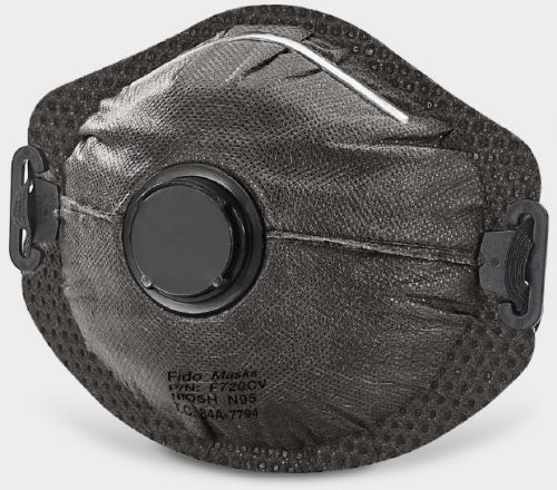 N95防护口罩 - F720CV - FIDO MASKS CO., LTD. - 不含乳胶 / 带气门 / 活性炭过滤