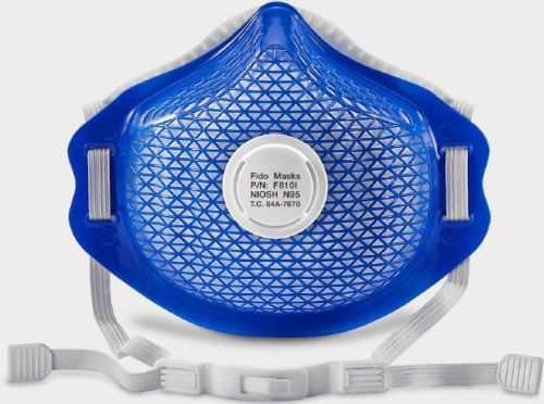 N95防护口罩 - F810I - FIDO MASKS CO., LTD. - 不含乳胶 / 带气门 / 可拆卸过滤层