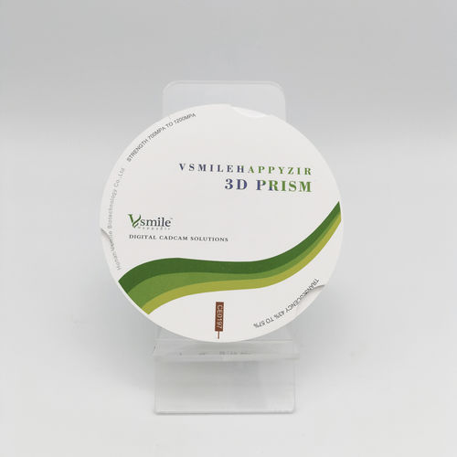 氧化锆牙科材料 - 3D Prism - Hunan Vsmile Biotechnology Co. Ltd - 用于牙嵌 / 用于牙齿填补物 / CAD/CAM