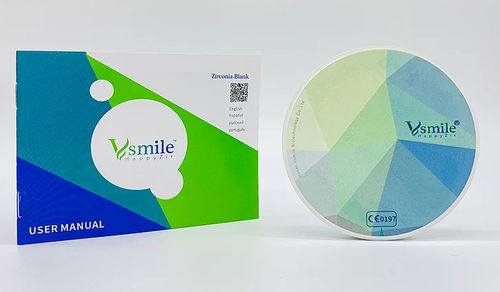 氧化锆牙科材料 - ST Preshaded - Hunan Vsmile Biotechnology Co. Ltd - 用于牙冠 / 用于牙桥 / 用于植入物系统