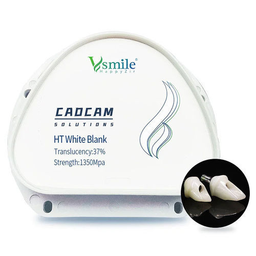 氧化锆牙科材料 - HT - Hunan Vsmile Biotechnology Co. Ltd - 用于牙桥 / 牙齿修复 / CAD/CAM