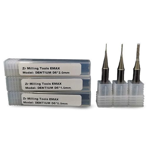 牙科铣刀 - Dentium ®  - Hunan Vsmile Biotechnology Co. Ltd - 金刚石 / 钨 / 锆