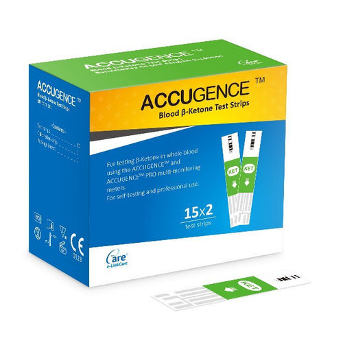 酮症试剂带 - ACCUGENCE ® - e-LinkCare Meditech - 血酮体 / 血液
