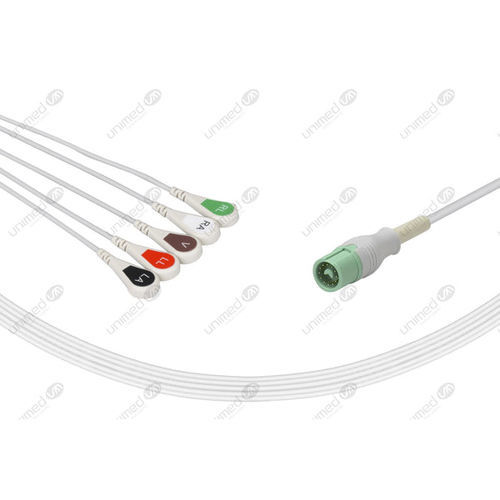 医用心电图电缆 - 2559S - Unimed Medical Supplies - 5 线式 / 铭睿 / 福田登士