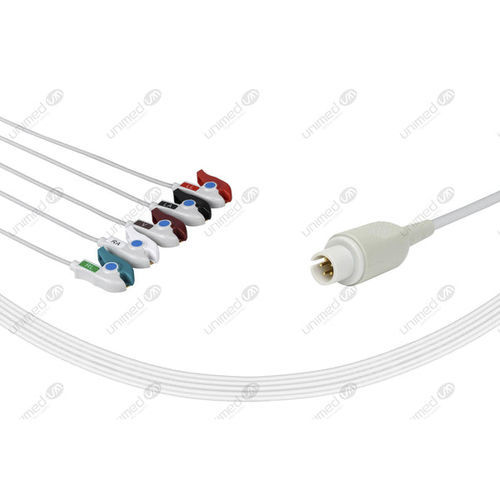 医用心电图电缆 - 2505P - Unimed Medical Supplies - 5 线式 / 莫塔拉 / 重复使用型