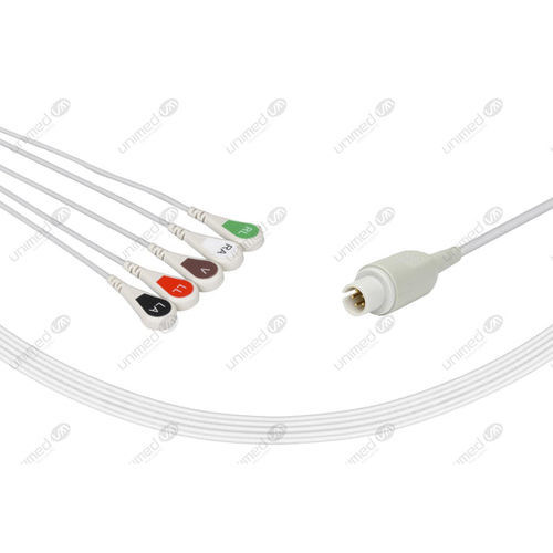 医用心电图电缆 - 2505S - Unimed Medical Supplies - 5 线式 / 莫塔拉 / 重复使用型