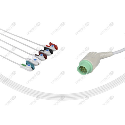 医用心电图电缆 - 2599P - Unimed Medical Supplies - 5 线式 / 福田登士 / 重复使用型