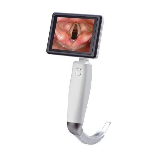 高解析度电子喉镜 - VL3D/VL4D - HugeMed - 带视频显示器 / 一次性 / 带刀头