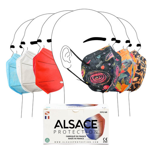 FFP3防护口罩 - Alsace Protection - 不含乳胶 / 聚丙烯 / 无阀